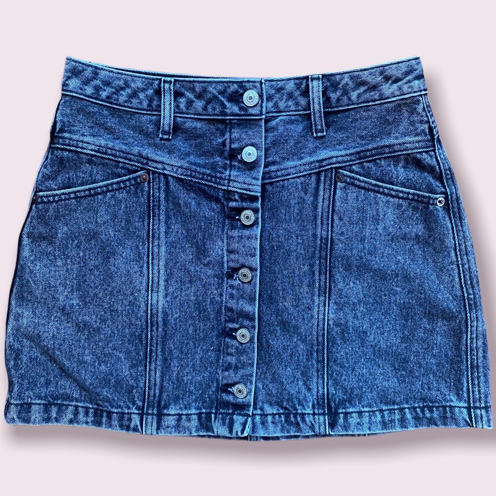 Abercrombie and Fitch Button Up Demin Skirt